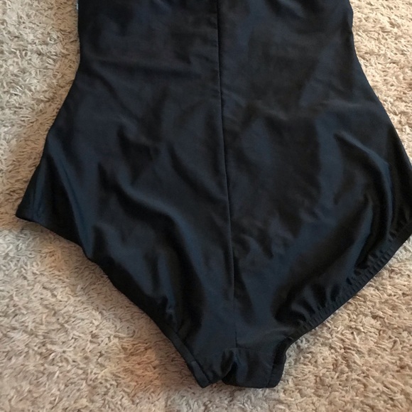 Maxine Blue Pink Black paint spat bathing swimsuit Plus size 16 XL tummy control - Picture 9 of 16